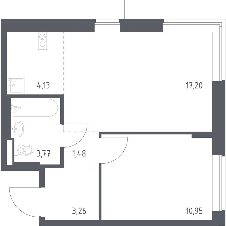Apartment Sale, 40.79 sq. m. at Podolskie Kvartaly, zhiloy kompleks Podolskiye Kvartaly, Ryazanovskoe Settlement, Moscow, Russia #1 Apartment Sale, 40.79 sq. m. at Podolskie Kvartaly, zhiloy kompleks Podolskiye Kvartaly, Ryazanovskoe Settlement, Moscow, Russia #1