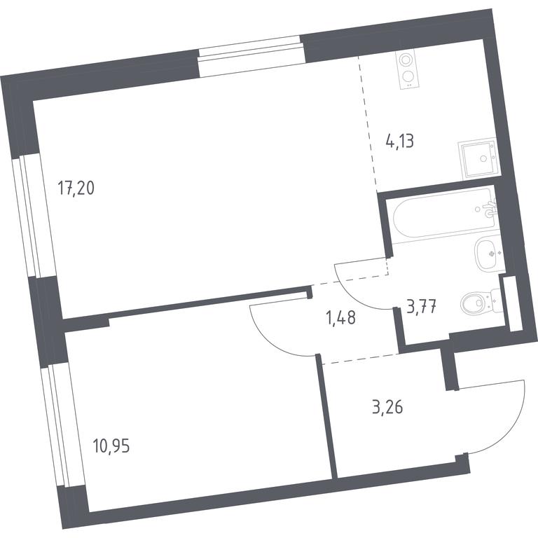 Apartment Sale, 40.79 sq. m. at Podolskie Kvartaly, zhiloy kompleks Podolskiye Kvartaly, Ryazanovskoe Settlement, Moscow, Russia #1 Apartment Sale, 40.79 sq. m. at Podolskie Kvartaly, zhiloy kompleks Podolskiye Kvartaly, Ryazanovskoe Settlement, Moscow, Russia #1