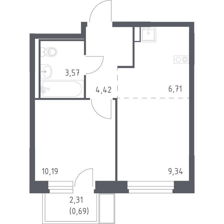 Продажа квартиры, 34,92 м² в ЖК «Квартал Марьино», квартал № 175, 1с1, поселение Филимонковское, Москва, Россия #1 Продажа квартиры, 34,92 м² в ЖК «Квартал Марьино», квартал № 175, 1с1, поселение Филимонковское, Москва, Россия #1