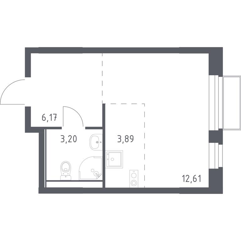 Apartment Sale, 25.87 sq. m. at Kvartal Marino, kvartal № 175, 1с1, Filimonkovskoye Municipal Formation, Moscow, Russia #1 Apartment Sale, 25.87 sq. m. at Kvartal Marino, kvartal № 175, 1с1, Filimonkovskoye Municipal Formation, Moscow, Russia #1