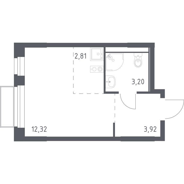 Apartment Sale, 22.25平方米 at Kvartal Marino, kvartal № 175, 1с1, Filimonkovskoye Municipal Formation, Moscow, Russia #1 Apartment Sale, 22.25平方米 at Kvartal Marino, kvartal № 175, 1с1, Filimonkovskoye Municipal Formation, Moscow, Russia #1