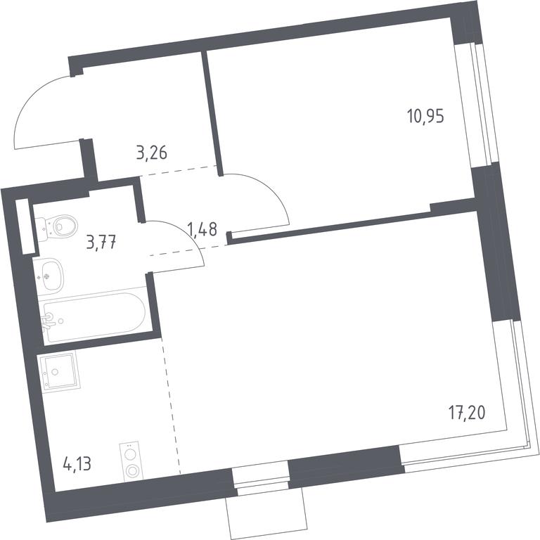 Apartment Sale, 40.79 sq. m. at Podolskie Kvartaly, zhiloy kompleks Podolskiye Kvartaly, Ryazanovskoe Settlement, Moscow, Russia #1 Apartment Sale, 40.79 sq. m. at Podolskie Kvartaly, zhiloy kompleks Podolskiye Kvartaly, Ryazanovskoe Settlement, Moscow, Russia #1