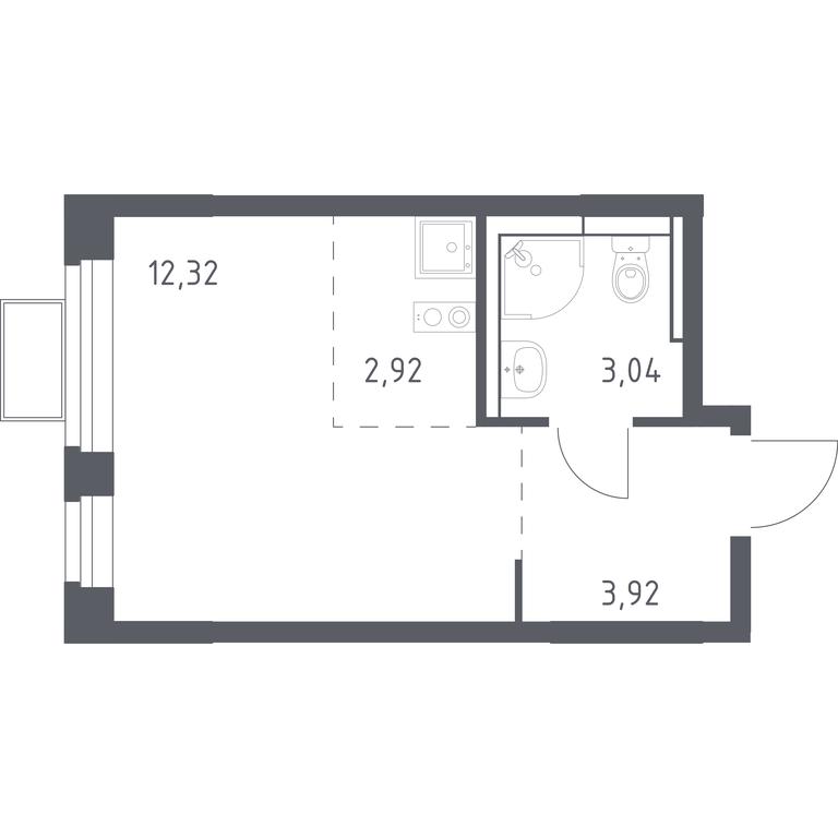Apartment Sale, 22.2 sq. m. at Novoe Vidnoe, Kalinovka Village, Leninskiy City District, Moscow Region, Russia #1 Apartment Sale, 22.2 sq. m. at Novoe Vidnoe, Kalinovka Village, Leninskiy City District, Moscow Region, Russia #1