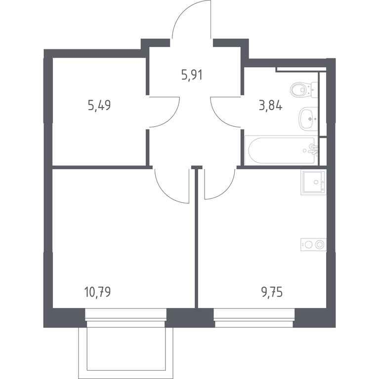 Apartment Sale, 35.78 sq. m. at Novoe Vidnoe, Kalinovka Village, Leninskiy City District, Moscow Region, Russia #1 Apartment Sale, 35.78 sq. m. at Novoe Vidnoe, Kalinovka Village, Leninskiy City District, Moscow Region, Russia #1