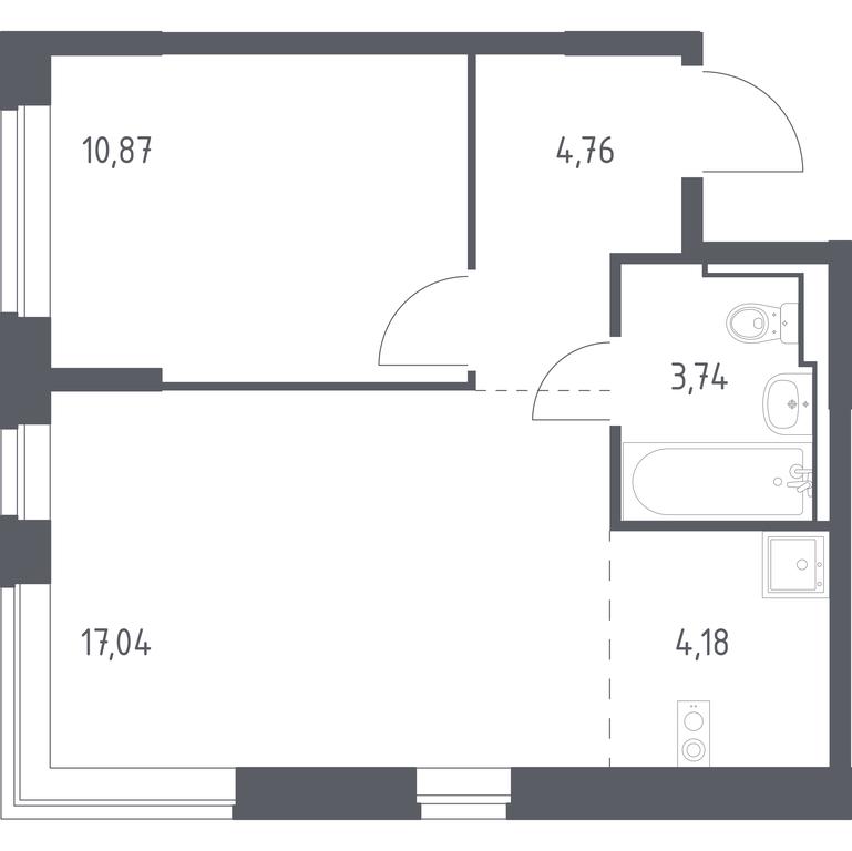 Apartment Sale, 40.59 sq. m. at Novoe Vidnoe, Kalinovka Village, Leninskiy City District, Moscow Region, Russia #1 Apartment Sale, 40.59 sq. m. at Novoe Vidnoe, Kalinovka Village, Leninskiy City District, Moscow Region, Russia #1