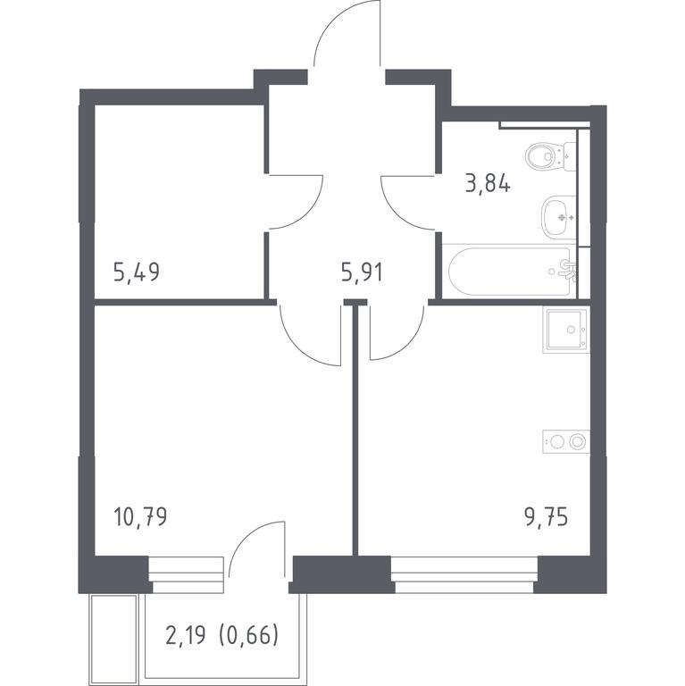 Apartment Sale, 36.44 sq. m. at Novoe Vidnoe, Kalinovka Village, Leninskiy City District, Moscow Region, Russia #1 Apartment Sale, 36.44 sq. m. at Novoe Vidnoe, Kalinovka Village, Leninskiy City District, Moscow Region, Russia #1
