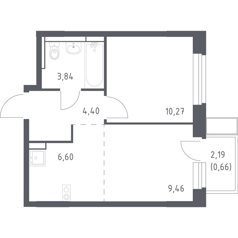 Apartment Sale, 35.23 sq. m. at Novoe Vidnoe, Kalinovka Village, Leninskiy City District, Moscow Region, Russia #1 Apartment Sale, 35.23 sq. m. at Novoe Vidnoe, Kalinovka Village, Leninskiy City District, Moscow Region, Russia #1