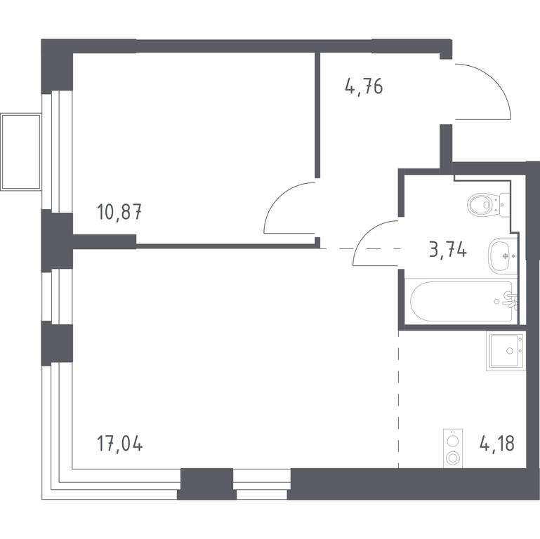 Apartment Sale, 40.59 sq. m. at Novoe Vidnoe, Kalinovka Village, Leninskiy City District, Moscow Region, Russia #1 Apartment Sale, 40.59 sq. m. at Novoe Vidnoe, Kalinovka Village, Leninskiy City District, Moscow Region, Russia #1