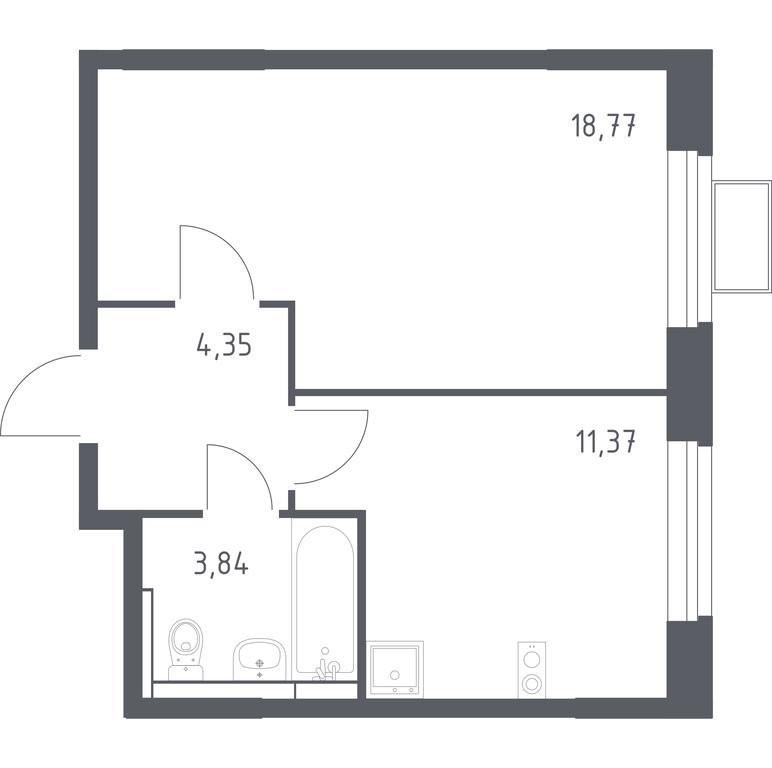 Продажа квартиры, 38,33 м² в ЖК «Новое Видное», деревня Калиновка, Ленинский городской округ, Московская область, Россия #1 Продажа квартиры, 38,33 м² в ЖК «Новое Видное», деревня Калиновка, Ленинский городской округ, Московская область, Россия #1