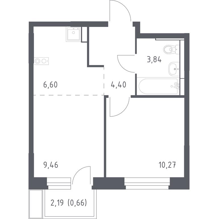 Apartment Sale, 35.23 sq. m. at Novoe Vidnoe, Kalinovka Village, Leninskiy City District, Moscow Region, Russia #1 Apartment Sale, 35.23 sq. m. at Novoe Vidnoe, Kalinovka Village, Leninskiy City District, Moscow Region, Russia #1