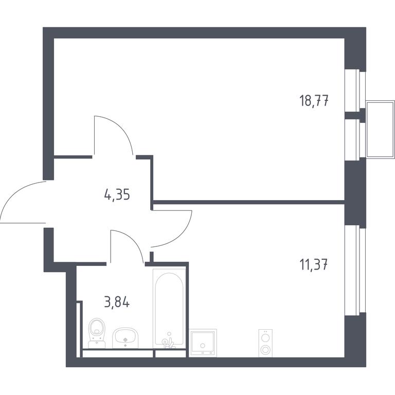 Apartment Sale, 38.33 sq. m. at Novoe Vidnoe, Kalinovka Village, Leninskiy City District, Moscow Region, Russia #1 Apartment Sale, 38.33 sq. m. at Novoe Vidnoe, Kalinovka Village, Leninskiy City District, Moscow Region, Russia #1