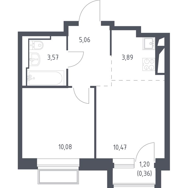 Apartment Sale, 33.43 sq. m. at Dolina Yauzy, Trudovaya Street, 23, Mytischi, Moscow Region, Russia #1 Apartment Sale, 33.43 sq. m. at Dolina Yauzy, Trudovaya Street, 23, Mytischi, Moscow Region, Russia #1