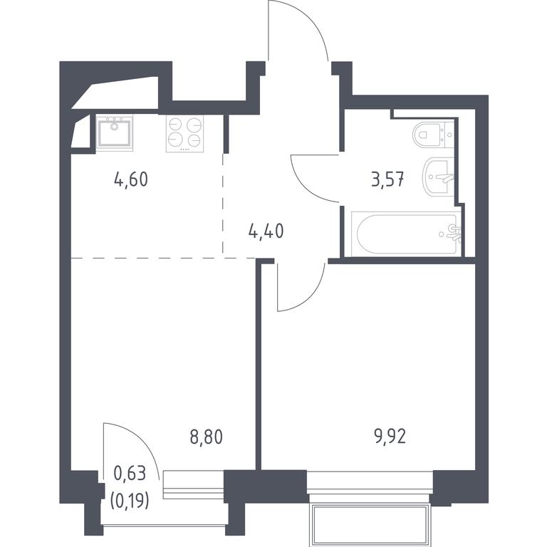 Apartment Sale, 31.48平方米 at Dolina Yauzy, Trudovaya Street, 23, Mytischi, Moscow Region, Russia #1 Apartment Sale, 31.48平方米 at Dolina Yauzy, Trudovaya Street, 23, Mytischi, Moscow Region, Russia #1