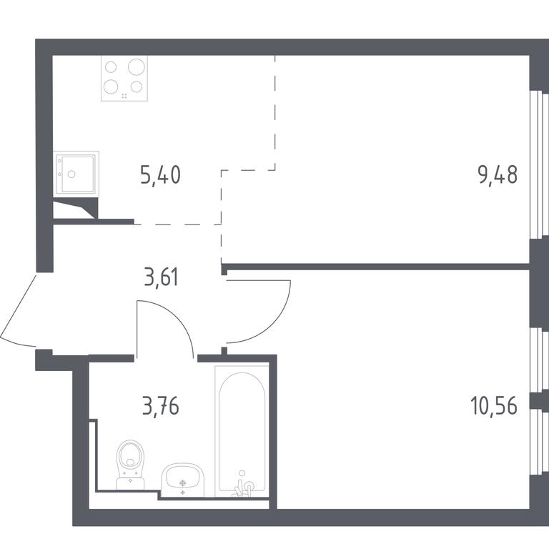 Apartment Sale, 32.81平方米 at Ostafevo, Ostafyevskoe Highway, 12к1, Ryazanovskoe Settlement, Moscow, Russia #1 Apartment Sale, 32.81平方米 at Ostafevo, Ostafyevskoe Highway, 12к1, Ryazanovskoe Settlement, Moscow, Russia #1