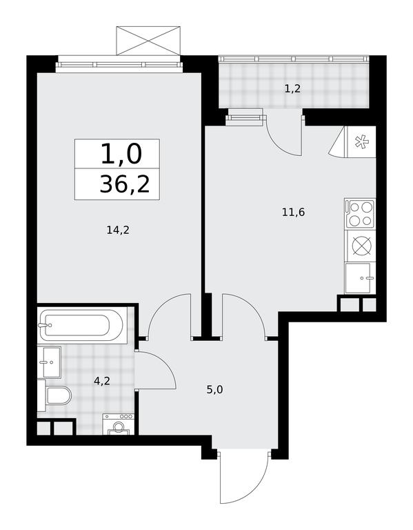 Apartment Sale, 36.2平方米 at Prokshino, Prokshino Residential Complex, Sosenskoye Settlement, Moscow, Russia #1 Apartment Sale, 36.2平方米 at Prokshino, Prokshino Residential Complex, Sosenskoye Settlement, Moscow, Russia #1