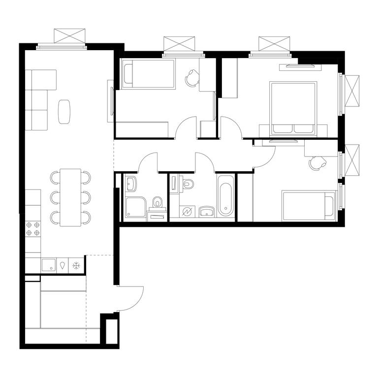 3-BD Apartment Sale, 84.9平方米 at Yaroslavskij kvartal, Yaroslavskiy Drive, 116, Korolyov, Moscow Region, Russia #1 3-BD Apartment Sale, 84.9平方米 at Yaroslavskij kvartal, Yaroslavskiy Drive, 116, Korolyov, Moscow Region, Russia #1