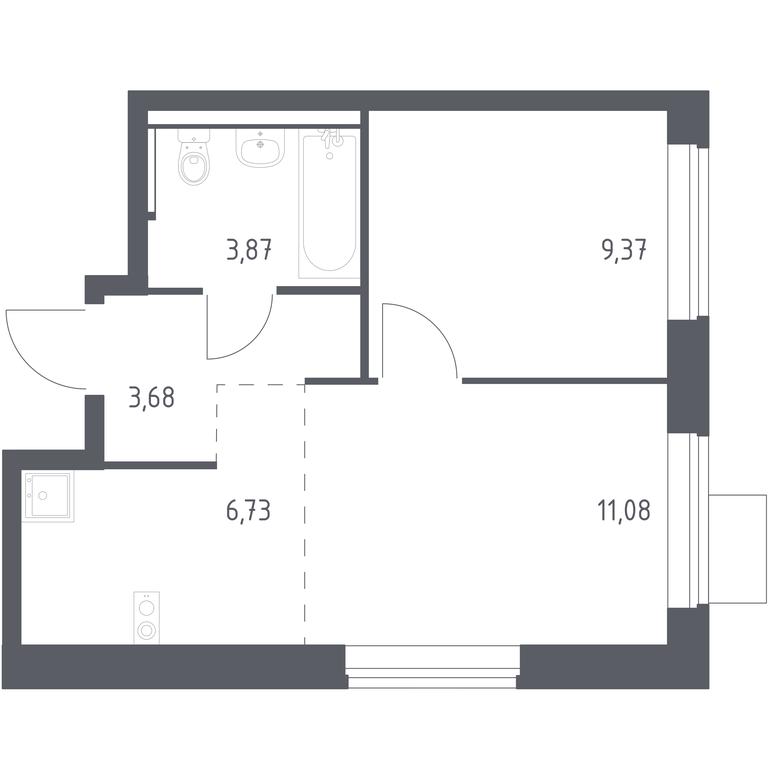 Apartment Sale, 34.73 sq. m. at Prigorod Lesnoe, Molodyozhny bulvar, 6, derevnya Misaylovo, Leninskiy City District, Moscow Region, Russia #1 Apartment Sale, 34.73 sq. m. at Prigorod Lesnoe, Molodyozhny bulvar, 6, derevnya Misaylovo, Leninskiy City District, Moscow Region, Russia #1