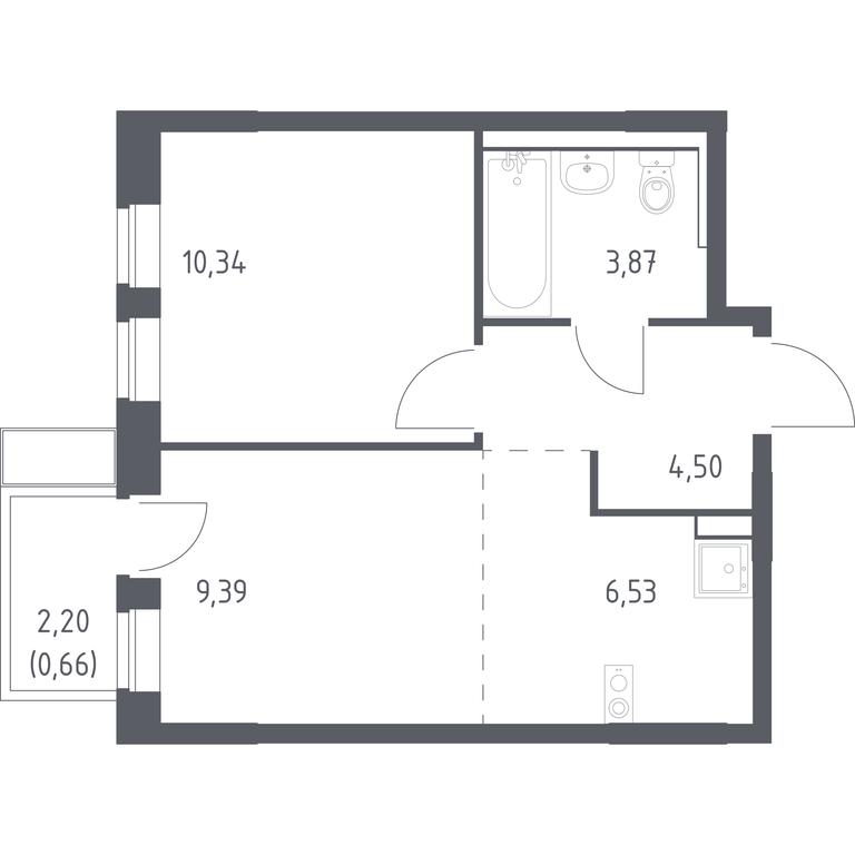 Apartment Sale, 36.83 sq. m. at Prigorod Lesnoe, Molodyozhny bulvar, 6, derevnya Misaylovo, Leninskiy City District, Moscow Region, Russia #1 Apartment Sale, 36.83 sq. m. at Prigorod Lesnoe, Molodyozhny bulvar, 6, derevnya Misaylovo, Leninskiy City District, Moscow Region, Russia #1