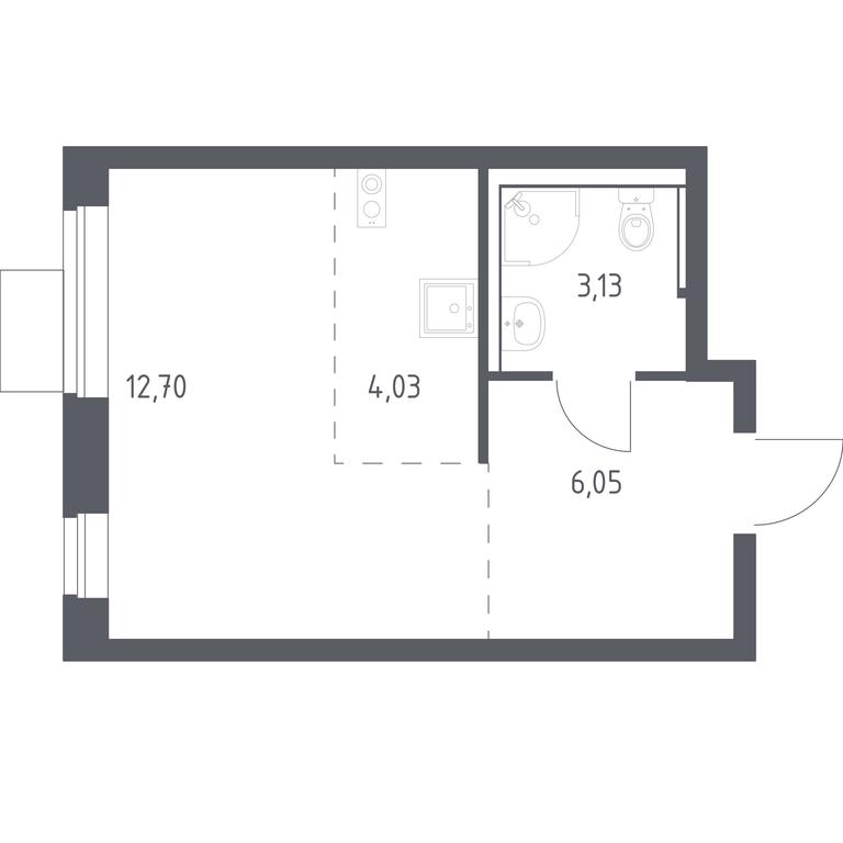 Apartment Sale, 25.91 sq. m. at Prigorod Lesnoe, Molodyozhny bulvar, 6, derevnya Misaylovo, Leninskiy City District, Moscow Region, Russia #1 Apartment Sale, 25.91 sq. m. at Prigorod Lesnoe, Molodyozhny bulvar, 6, derevnya Misaylovo, Leninskiy City District, Moscow Region, Russia #1