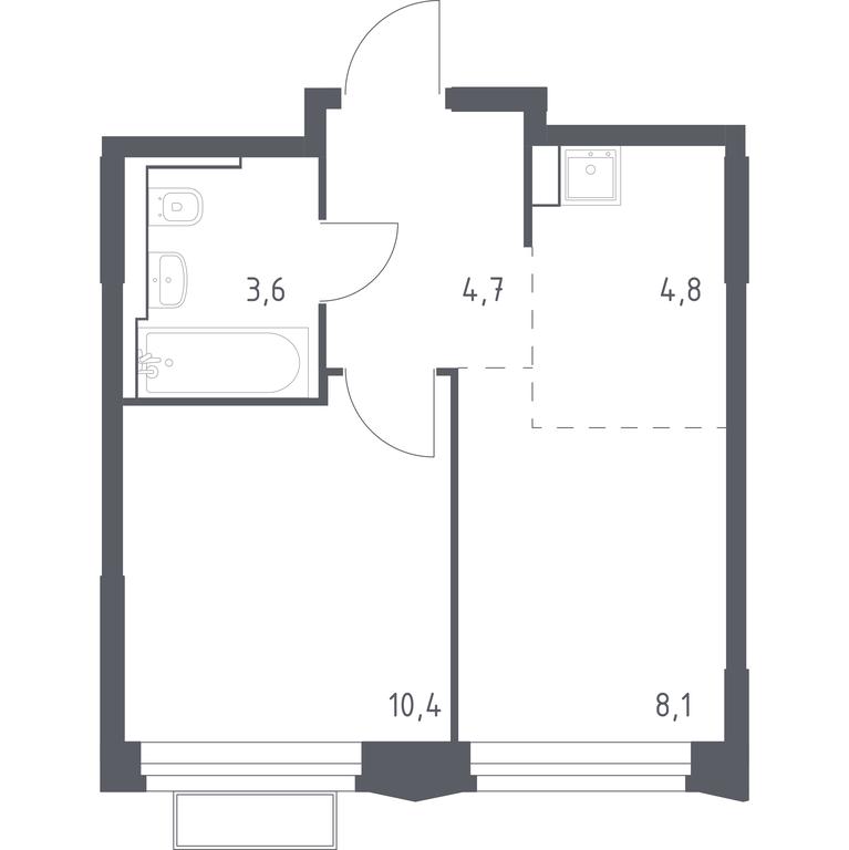 Apartment Sale, 31.63 sq. m. at Kvartal Strogino, zhiloy kompleks Kvartal Strogino, Krasnogorsk, Moscow Region, Russia #1 Apartment Sale, 31.63 sq. m. at Kvartal Strogino, zhiloy kompleks Kvartal Strogino, Krasnogorsk, Moscow Region, Russia #1