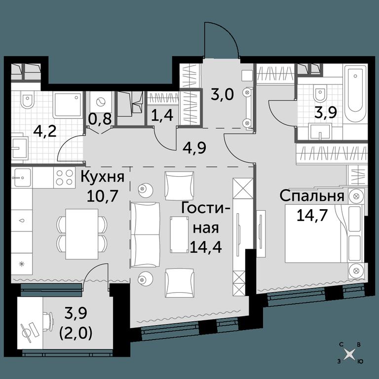 Продажа 2-комн. квартиры, 60 м² в ЖК «Роттердам», Варшавское шоссе, 37Ак1с2, Москва, Россия #1 Продажа 2-комн. квартиры, 60 м² в ЖК «Роттердам», Варшавское шоссе, 37Ак1с2, Москва, Россия #1