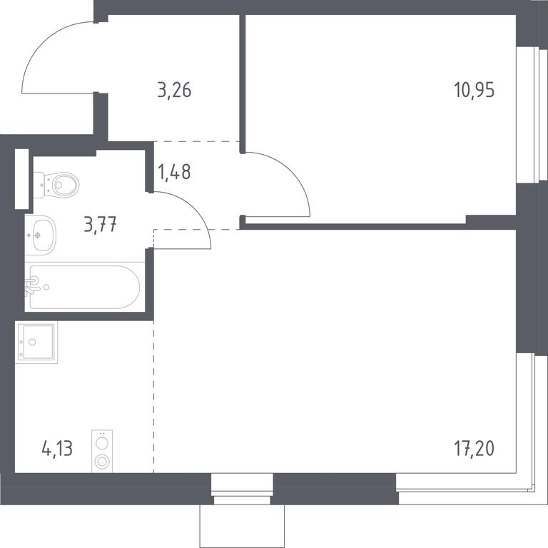 Apartment Sale, 40.79 sq. m. at Podolskie Kvartaly, zhiloy kompleks Podolskiye Kvartaly, Ryazanovskoe Settlement, Moscow, Russia #1 Apartment Sale, 40.79 sq. m. at Podolskie Kvartaly, zhiloy kompleks Podolskiye Kvartaly, Ryazanovskoe Settlement, Moscow, Russia #1