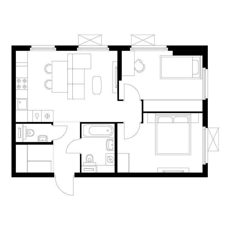 2-BD Apartment Sale, 56.1 sq. m. at Yaroslavskiy, 16th Microdistrict, Mytischi, Moscow Region, Russia #1 2-BD Apartment Sale, 56.1 sq. m. at Yaroslavskiy, 16th Microdistrict, Mytischi, Moscow Region, Russia #1