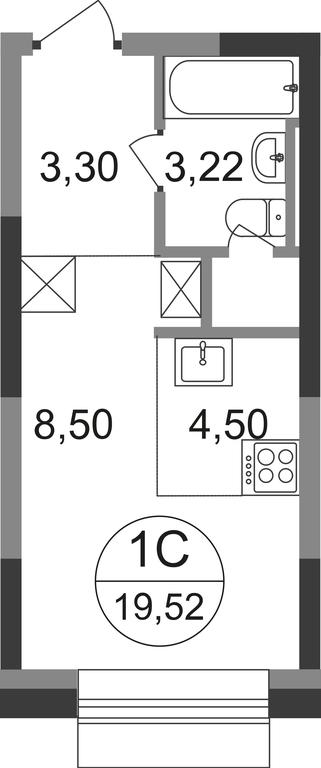 Apartment Sale, 19.52 sq. m. at Novograd Pavlino, Kosinskoye shosse, 2, Novoye Pavlino Microdistrict, Balashikha, Moscow Region, Russia #1 Apartment Sale, 19.52 sq. m. at Novograd Pavlino, Kosinskoye shosse, 2, Novoye Pavlino Microdistrict, Balashikha, Moscow Region, Russia #1