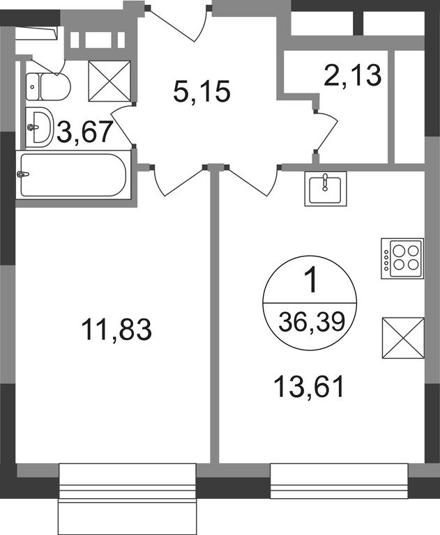 Apartment Sale, 36.39 sq. m. at Novograd Pavlino, Kosinskoye shosse, 2, Novoye Pavlino Microdistrict, Balashikha, Moscow Region, Russia #1 Apartment Sale, 36.39 sq. m. at Novograd Pavlino, Kosinskoye shosse, 2, Novoye Pavlino Microdistrict, Balashikha, Moscow Region, Russia #1