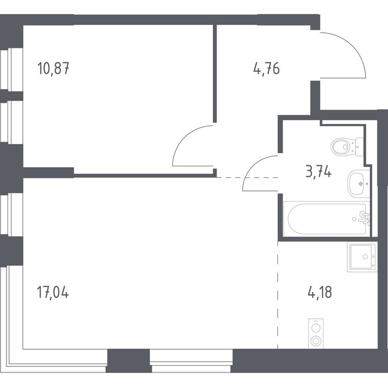 Продажа квартиры, 40,59 м² в ЖК «Новое Видное», деревня Калиновка, Ленинский городской округ, Московская область, Россия #1 Продажа квартиры, 40,59 м² в ЖК «Новое Видное», деревня Калиновка, Ленинский городской округ, Московская область, Россия #1