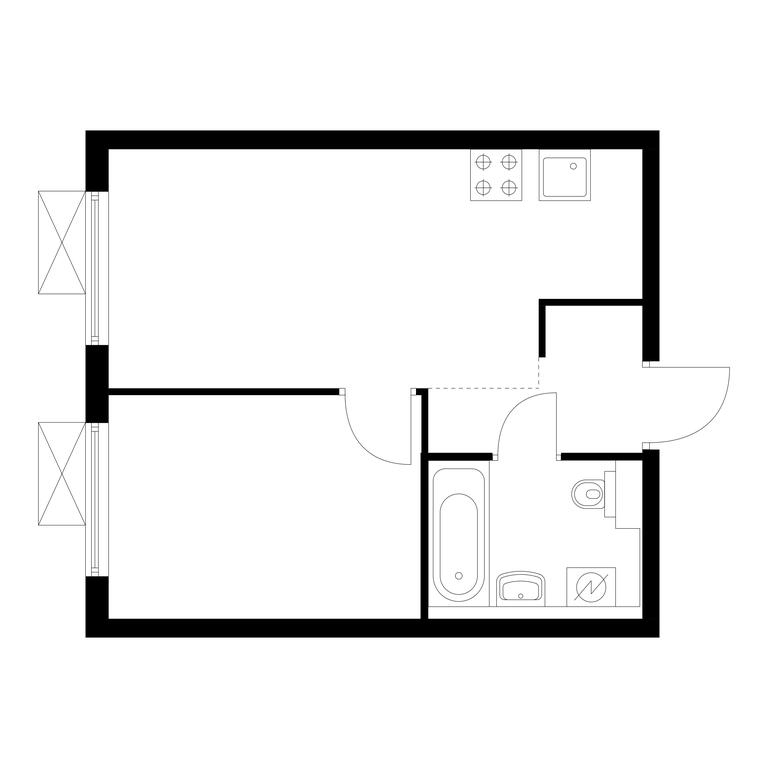 1-BD Apartment Sale, 32.4 sq. m. at Liublinskiy Park, Lyublinskaya Street, 78к2, Moscow, Russia #1 1-BD Apartment Sale, 32.4 sq. m. at Liublinskiy Park, Lyublinskaya Street, 78к2, Moscow, Russia #1