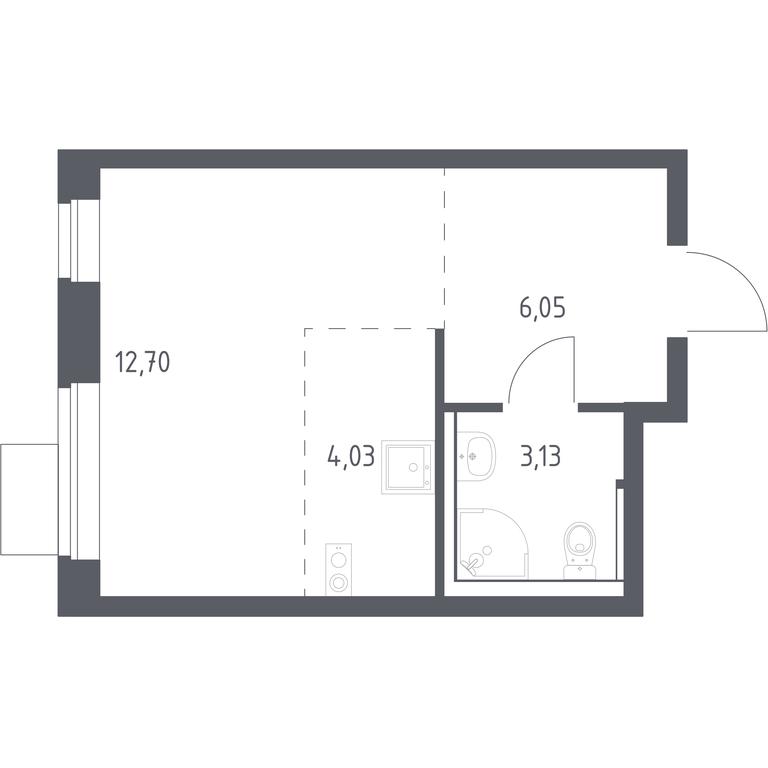 Apartment Sale, 25.91 sq. m. at Prigorod Lesnoe, Molodyozhny bulvar, 6, derevnya Misaylovo, Leninskiy City District, Moscow Region, Russia #1 Apartment Sale, 25.91 sq. m. at Prigorod Lesnoe, Molodyozhny bulvar, 6, derevnya Misaylovo, Leninskiy City District, Moscow Region, Russia #1
