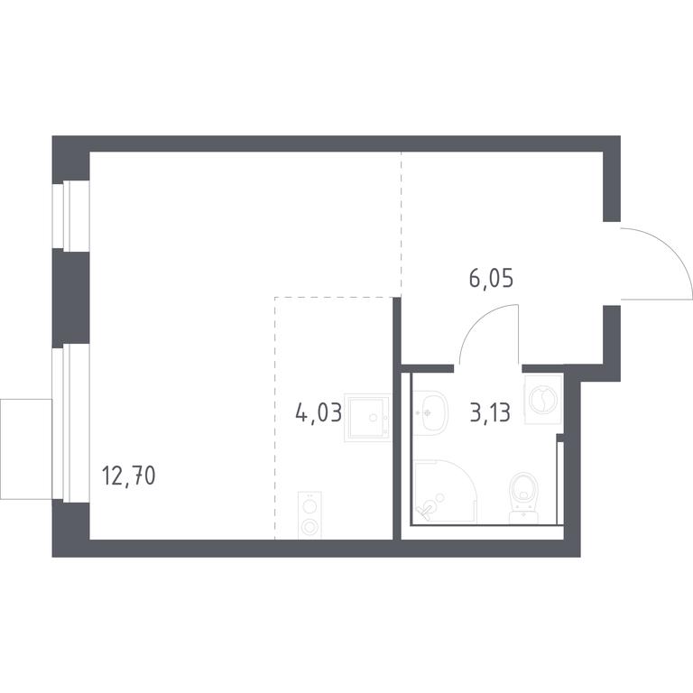 Apartment Sale, 25.91 sq. m. at Prigorod Lesnoe, Molodyozhny bulvar, 6, derevnya Misaylovo, Leninskiy City District, Moscow Region, Russia #2 Apartment Sale, 25.91 sq. m. at Prigorod Lesnoe, Molodyozhny bulvar, 6, derevnya Misaylovo, Leninskiy City District, Moscow Region, Russia #2