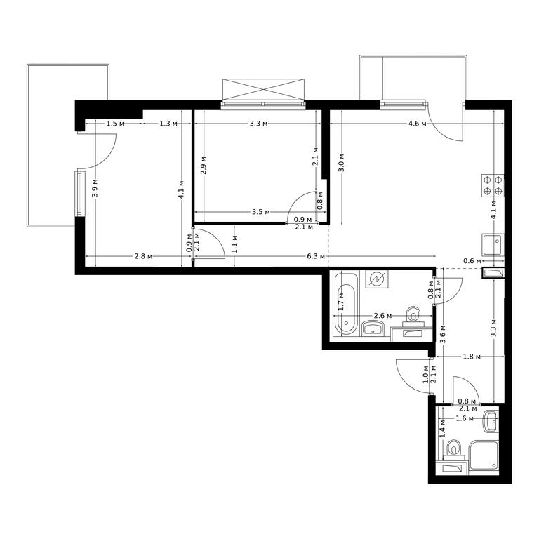 2-BD Apartment Sale, 59.6 sq. m. at Bolshaya Akademicheskaya 85, 3rd Nizhnelikhoborsky Drive, 1с16, Moscow, Russia #1 2-BD Apartment Sale, 59.6 sq. m. at Bolshaya Akademicheskaya 85, 3rd Nizhnelikhoborsky Drive, 1с16, Moscow, Russia #1