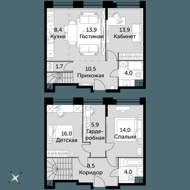 4-BD Apartment Sale, 100.8平方米 at Sydney City, Shenogina Street, 2, Moscow, Russia #1 4-BD Apartment Sale, 100.8平方米 at Sydney City, Shenogina Street, 2, Moscow, Russia #1