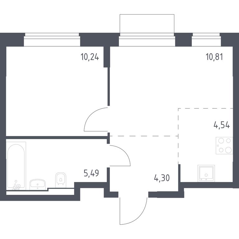 Apartment Sale, 35.38 sq. m. at Kvartal Domashnij, Donetskaya Street, 30с11, Moscow, Russia #1 Apartment Sale, 35.38 sq. m. at Kvartal Domashnij, Donetskaya Street, 30с11, Moscow, Russia #1