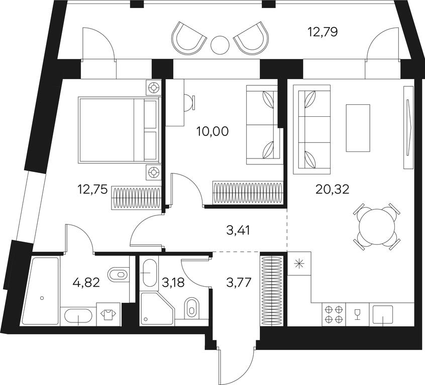 2-BD Apartment Sale, 63 sq. m. at Forst, Avtozavodskaya Street, 24, Moscow, Russia #1 2-BD Apartment Sale, 63 sq. m. at Forst, Avtozavodskaya Street, 24, Moscow, Russia #1