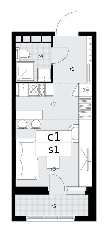 Apartment Sale, 23.5 sq. m. at Dzen-Kvartaly, ulitsa Aleksandry Monakhovoy, 2/3, Sosenskoye Settlement, Moscow, Russia #1