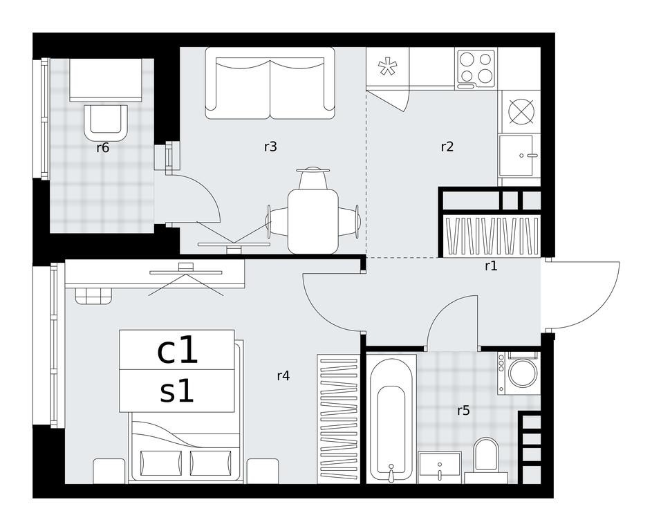 1-BD Apartment Sale, 35.9平方米 at Dzen-Kvartaly, ulitsa Aleksandry Monakhovoy, 2/3, Sosenskoye Settlement, Moscow, Russia #1 1-BD Apartment Sale, 35.9平方米 at Dzen-Kvartaly, ulitsa Aleksandry Monakhovoy, 2/3, Sosenskoye Settlement, Moscow, Russia #1