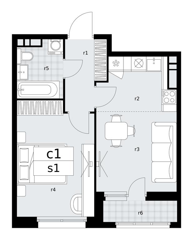 1-BD Apartment Sale, 39.8平方米 at Dzen-Kvartaly, ulitsa Aleksandry Monakhovoy, 2/3, Sosenskoye Settlement, Moscow, Russia #1 1-BD Apartment Sale, 39.8平方米 at Dzen-Kvartaly, ulitsa Aleksandry Monakhovoy, 2/3, Sosenskoye Settlement, Moscow, Russia #1