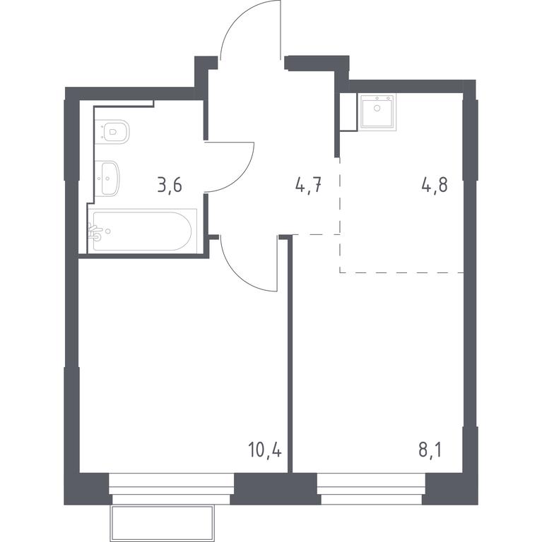 Apartment Sale, 31.63 sq. m. at Kvartal Strogino, zhiloy kompleks Kvartal Strogino, Krasnogorsk, Moscow Region, Russia #1 Apartment Sale, 31.63 sq. m. at Kvartal Strogino, zhiloy kompleks Kvartal Strogino, Krasnogorsk, Moscow Region, Russia #1