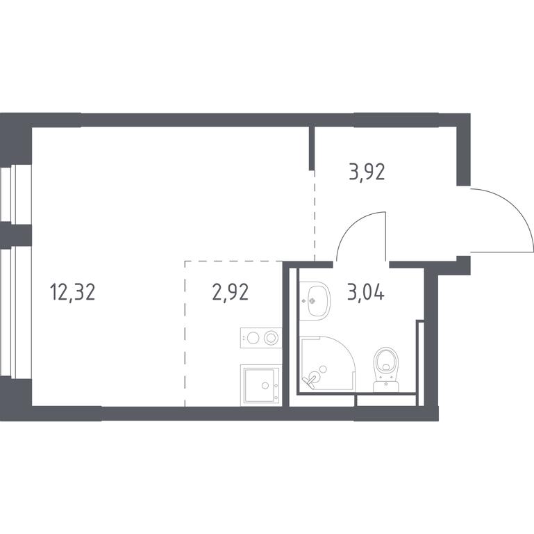 Apartment Sale, 22.2 sq. m. at Novoe Vidnoe, Kalinovka Village, Leninskiy City District, Moscow Region, Russia #1 Apartment Sale, 22.2 sq. m. at Novoe Vidnoe, Kalinovka Village, Leninskiy City District, Moscow Region, Russia #1