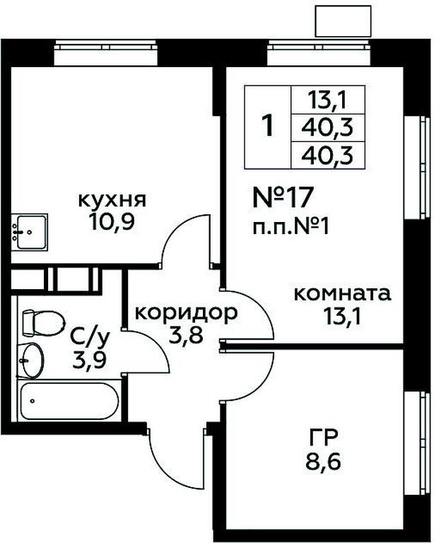 Apartment Sale, 40.3平方米 at Tsvetochnye Poliany, kvartal № 23, Filimonkovskoye Municipal Formation, Moscow, Russia #1 Apartment Sale, 40.3平方米 at Tsvetochnye Poliany, kvartal № 23, Filimonkovskoye Municipal Formation, Moscow, Russia #1