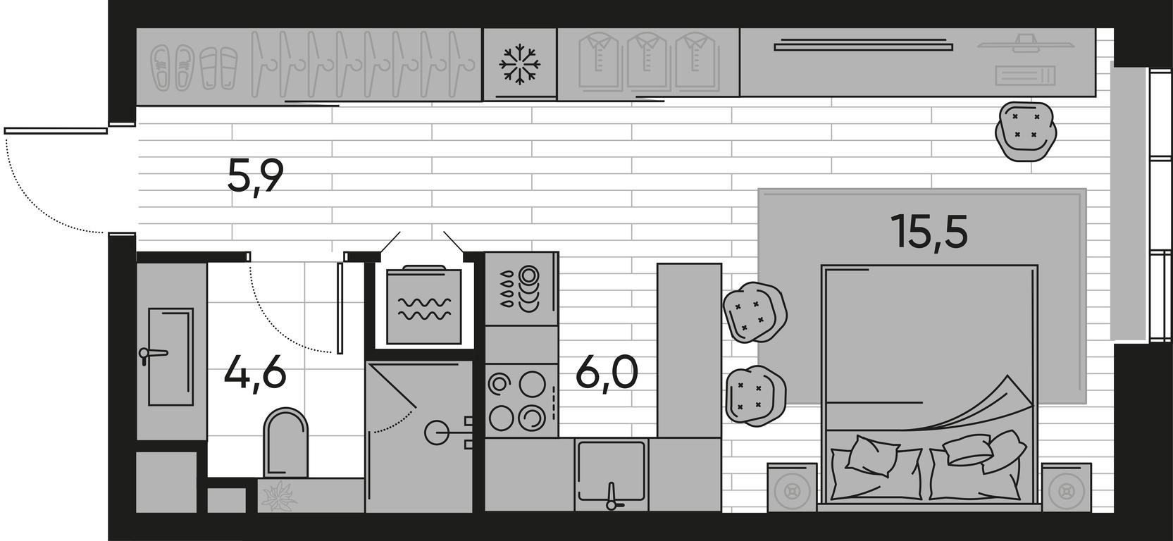 Продажа квартиры, 32 м² в ЖК «Прайд (Pride)», Полковая улица, 1с27, Москва, Россия #1 Продажа квартиры, 32 м² в ЖК «Прайд (Pride)», Полковая улица, 1с27, Москва, Россия #1
