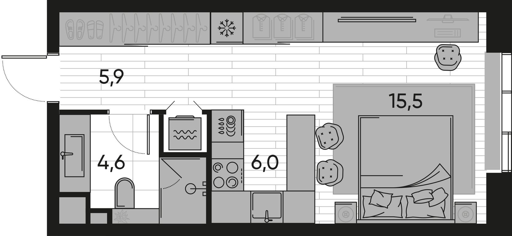 Apartment Sale, 32平方米 at Pride, Polkovaya Street, 1с27, Moscow, Russia #1 Apartment Sale, 32平方米 at Pride, Polkovaya Street, 1с27, Moscow, Russia #1