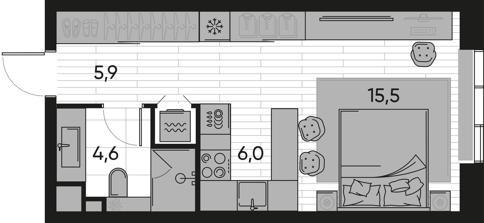 Продажа квартиры, 32 м² в ЖК «Прайд (Pride)», Полковая улица, 1с27, Москва, Россия #1 Продажа квартиры, 32 м² в ЖК «Прайд (Pride)», Полковая улица, 1с27, Москва, Россия #1