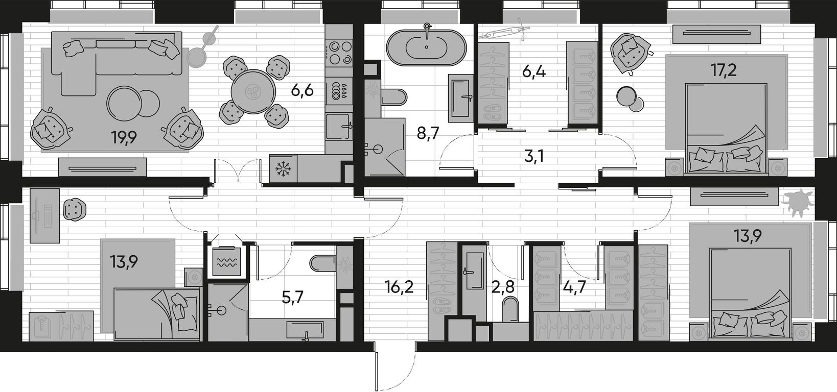 3-BD Apartment Sale, 119.1 sq. m. at Pride, Polkovaya Street, 1с27, Moscow, Russia #1 3-BD Apartment Sale, 119.1 sq. m. at Pride, Polkovaya Street, 1с27, Moscow, Russia #1