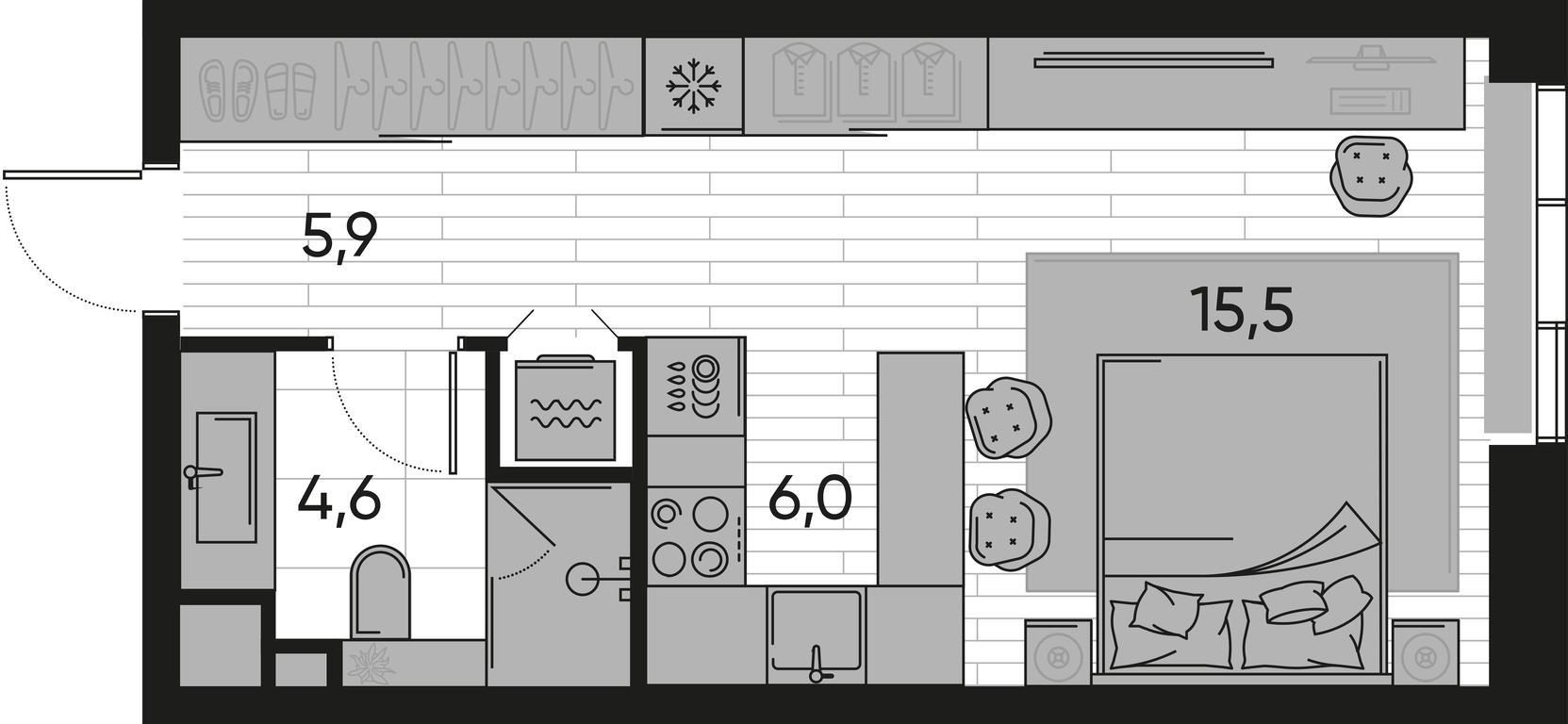Apartment Sale, 32 sq. m. at Pride, Polkovaya Street, 1с27, Moscow, Russia #1 Apartment Sale, 32 sq. m. at Pride, Polkovaya Street, 1с27, Moscow, Russia #1