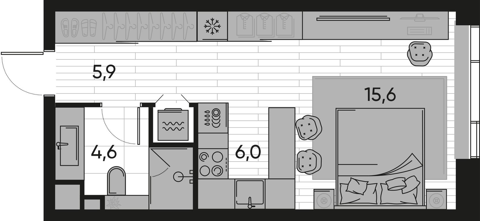 Apartment Sale, 32.1 sq. m. at Pride, Polkovaya Street, 1с27, Moscow, Russia #1 Apartment Sale, 32.1 sq. m. at Pride, Polkovaya Street, 1с27, Moscow, Russia #1