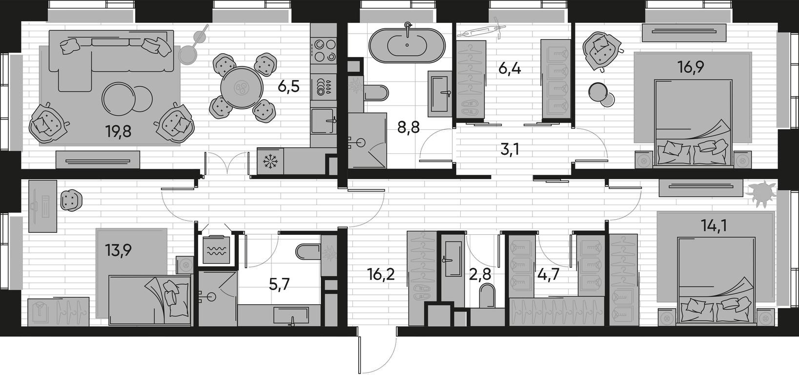 3-BD Apartment Sale, 118.9 sq. m. at Pride, Polkovaya Street, 1с27, Moscow, Russia #1 3-BD Apartment Sale, 118.9 sq. m. at Pride, Polkovaya Street, 1с27, Moscow, Russia #1